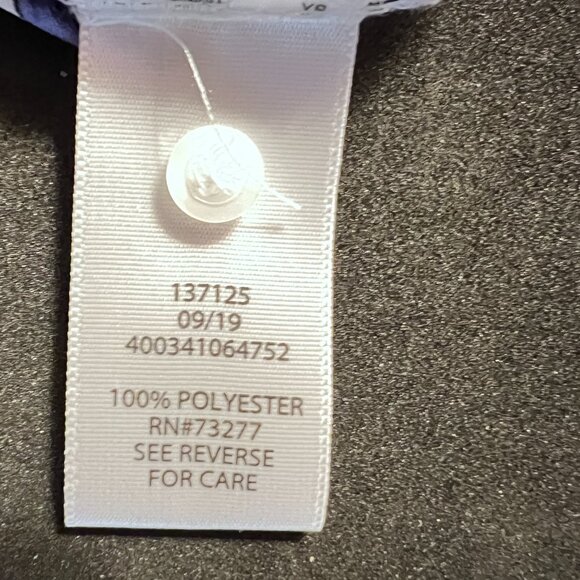 Candie's Floral Print, Roll Sleeve, Button Down Blouse - Extra Small - Picture 6 of 12